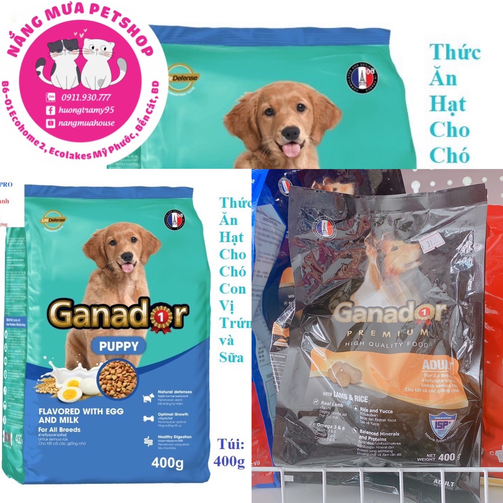 hạt chó GANADOR PUPPY / ADULT 3KG ĐỦ LOẠI