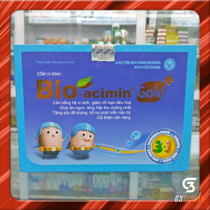 Chính Hãng) Bio-acimin Gold-Cốm vi sinh tiêu hóa khỏe - trẻ ăn ngon, cải thiện biếng ăn suy dinh dưỡng