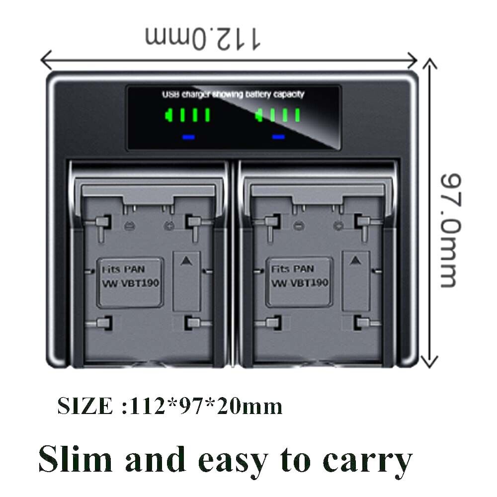 Bộ SạC Pin Cho Panasonic HDC-TM70 TM80 TM90 TM99 SDR-H100 H101 H85