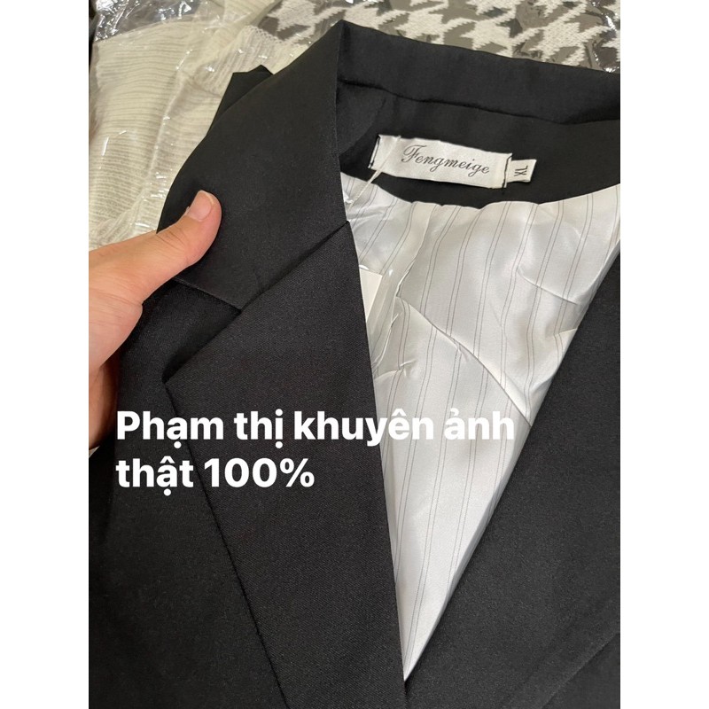 ÁO BRAZER BASIC SIÊU XINH 2 LƠP CÓ ĐON VAI KÈM ẢNH THẬT
