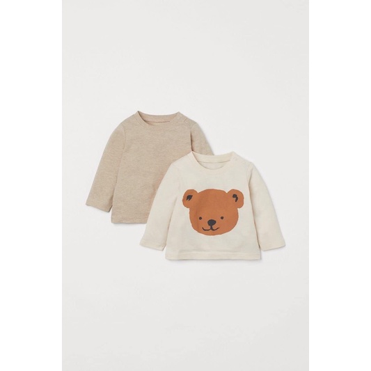 áo gấu Hm thu cotton mềm mịn HM [aut]