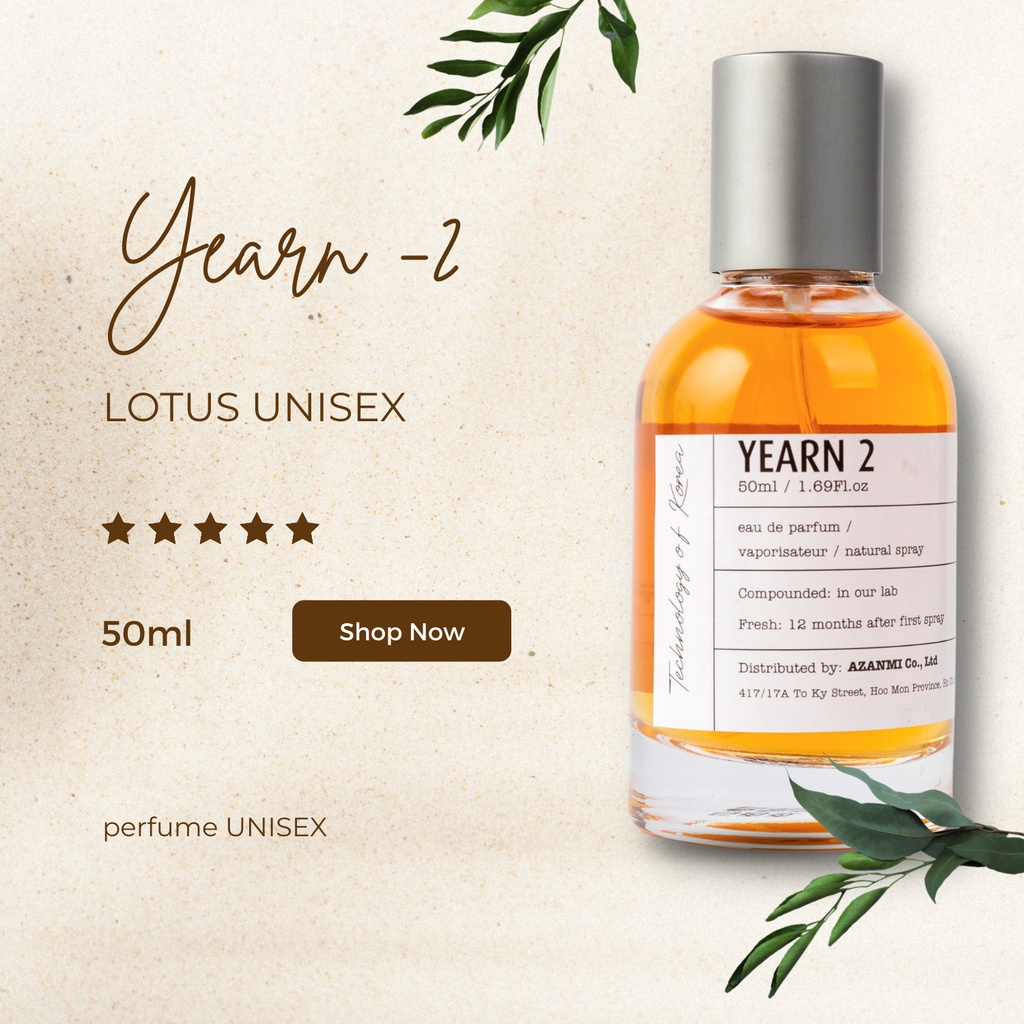 Nước hoa nam nữ Dầu thơm Unisex Chính Hãng Azanmi 50 Ml