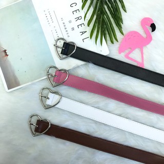 Thắt Lưng Da Pu Khóa Trái Tim