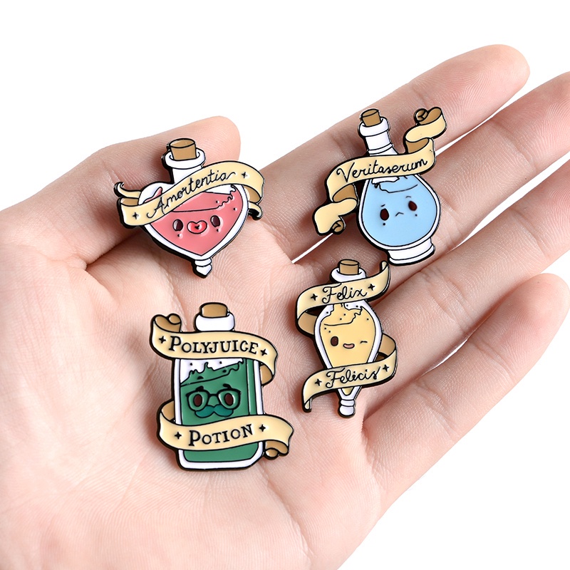 Ghim Cài Áo Hình Nhân Vật Hoạt Hình Felix Felicis May Mắn Bằng Polyjuice Polyjuice Dùng Làm Trang Sức