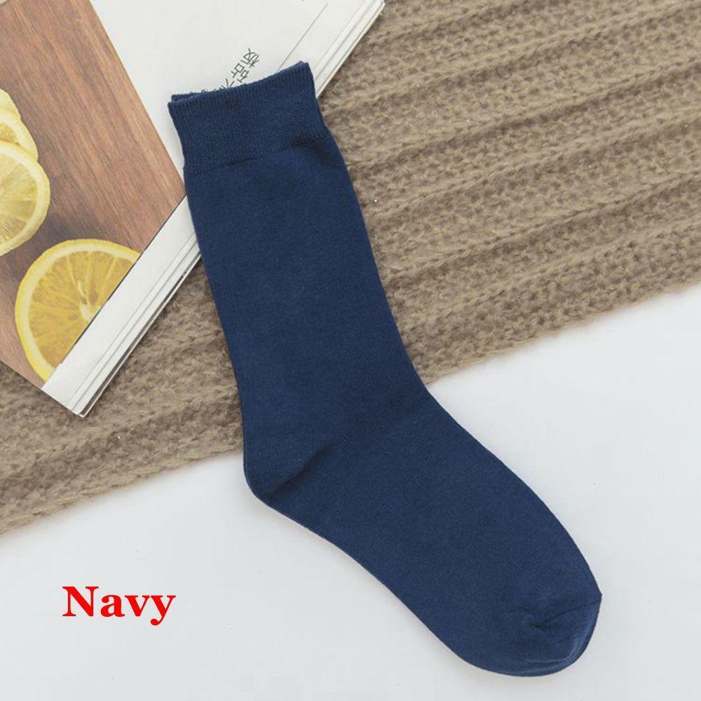 Vớ Cotton Dệt Kim Dày Cao Đến Mắt Cá Thoáng Khí Nhiều Màu Sắc Thời Trang Mùa Đông Cho Nữ