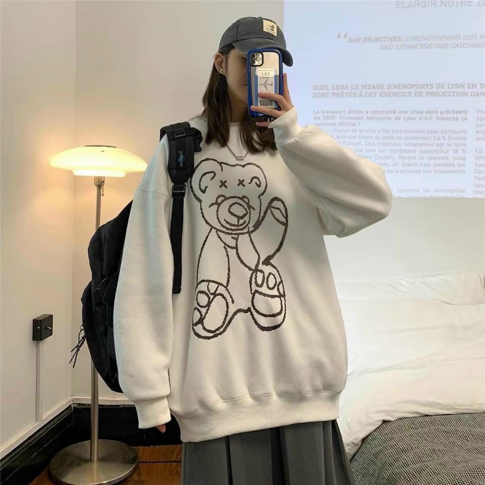 Áo khoác sweater hình in khủng long phát sáng chất nỉ ngoại bao đẹp, Áo khoác unisex 4 màu mặc cặp cuople đều đẹp K123 | BigBuy360 - bigbuy360.vn