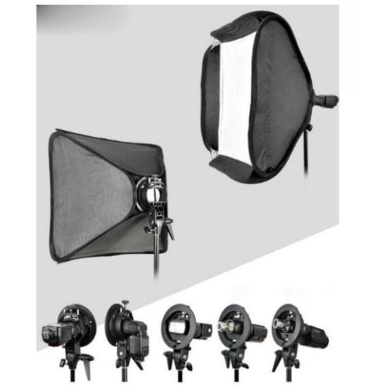 Tản sáng Softbox flash godox 40x40, 50x50, 60x60, 80x80 đa dụng, ngàm Bowẹn