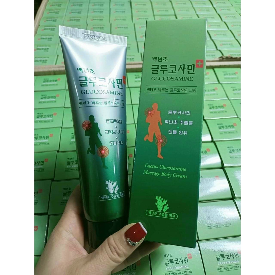 Dầu Lạnh Thảo Dược Xoa Bóp Glucosamine Hàn Quốc Massage Body Cream 150ml(có buôn sỉ),tuýp xoa bóp,dầu xoa xương khớp