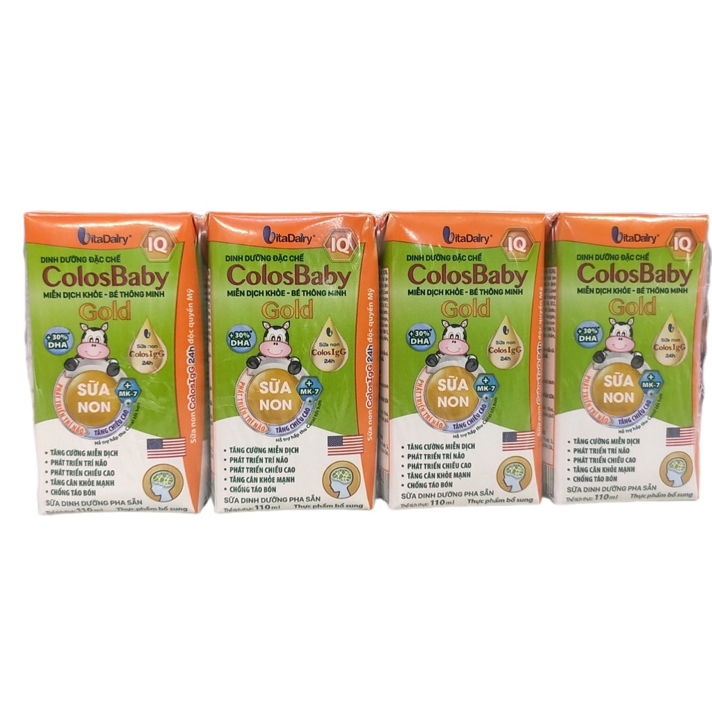 [HSD T11-2023] Combo 24 hộp sữa pha sẵn Colosbaby IQ 110ml