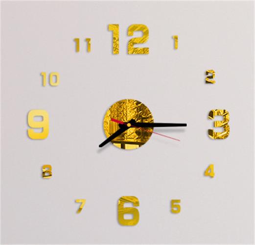 Wall Clock 3D DIY Modern Design Decorative Kitchen Clocks Acrylic Mirror Stickers Wall Clock Home Letter Home Decoration