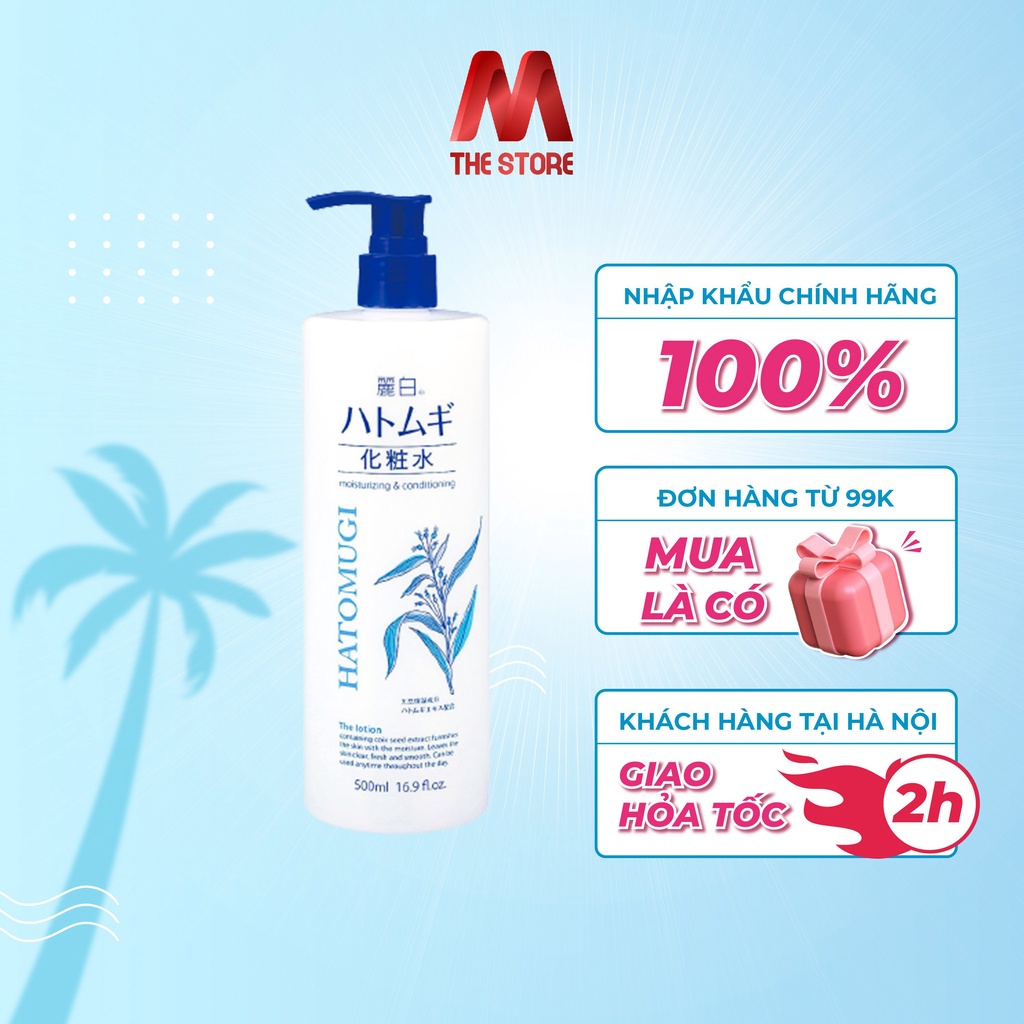 Nước hoa hồng Reihaku Hatomugi chiết suất ý dĩ 500ml