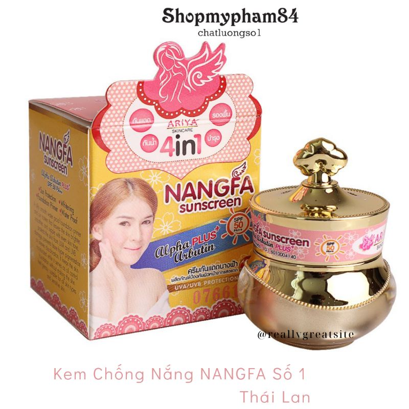 Kem Chống Nắng, Dưỡng Trắng Da NANGFA sunscreen Thái Lan