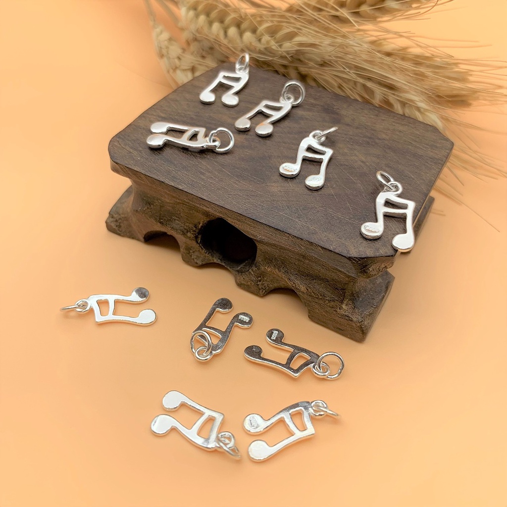 Charm nốt nhạc kép kiểu mới - Charm Bạc 925 - Mã CB616