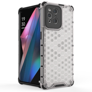 Ốp Điện Thoại TPU PC Họa Tiết Tổ Ong Cho OPPO Find X3 Pro