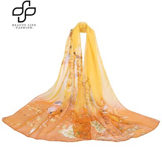 Khăn choàng cổ voan in hoa