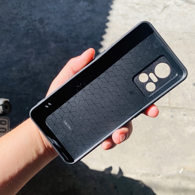 Realme GT neo 3 ốp lưng da PU phong cách chống bám vân tay bảo vệ Camera sau cho GTneo 3 màu đen cam cao cấp