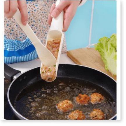 Bộ 2 Dụng Cụ Làm Viên Bò Viên Cá Chiên Tiện Ích Nhật Bản