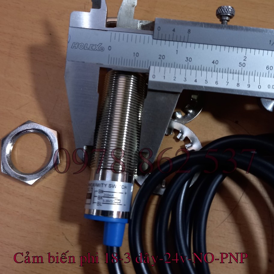 Cảm Biến Tiệm Cận phi 18 LJ18A3-8-Z/BY loại 3 dây-DC24V NO-PNP