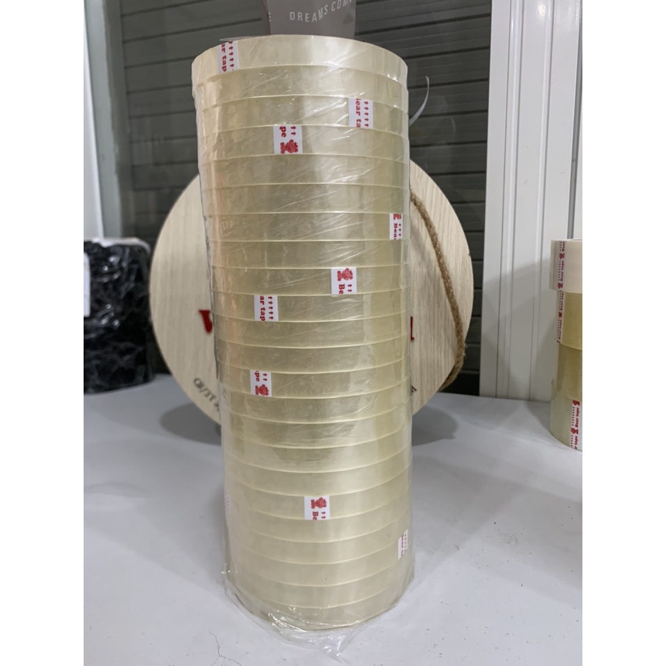 Băng keo trong 12mm combo 50 cuộn