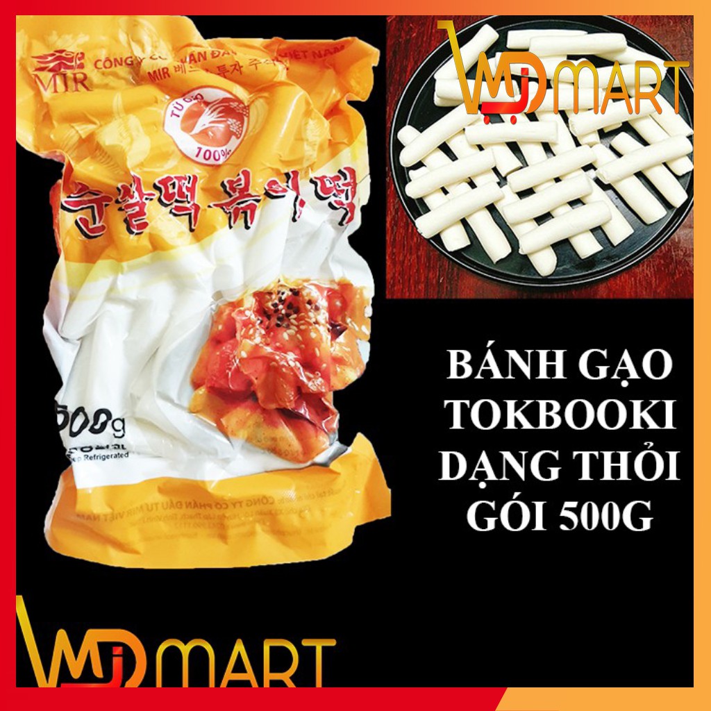 BÁNH GẠO TOKBOKKI HÀN QUỐC GÓI 500G (MÀU VÀNG)