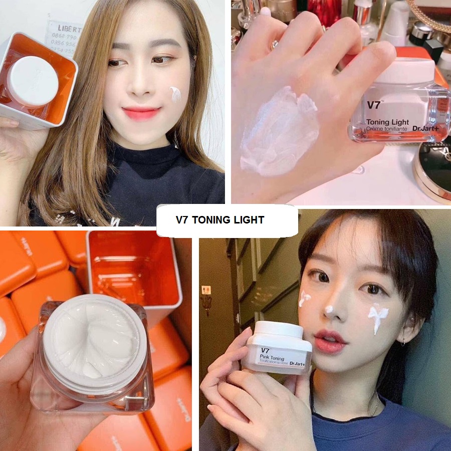 [Mua 3 tặng 1] Kem Dưỡng Trắng Da V7 Toning Light Dr.Jart+ Hàn Quốc 50ml - Kazila