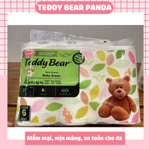 Giấy vệ sinh TeddyBear 6 cuộn to mềm mịn