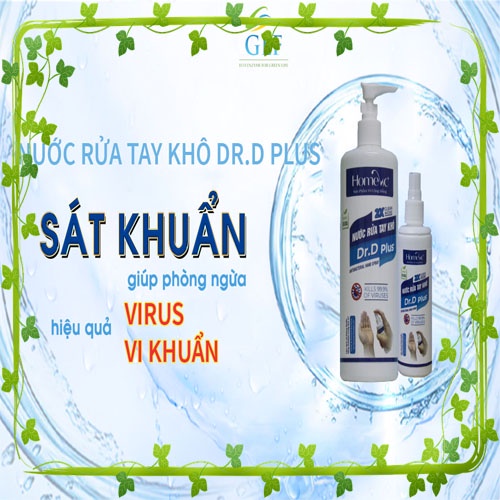 [Mua 1 tặng 1] Nước rửa tay khô Homevic Dr.D Plus 100ml | BigBuy360 - bigbuy360.vn