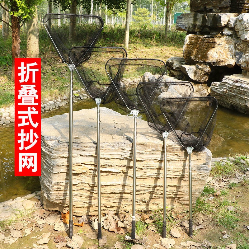 ☒▨Gấp lưới nhúng thép không gỉ rắn nhúng lưới đầu ống lồng lưới nhúng cột lưới đánh cá nhúng túi lưới nhúng thiết lập câ