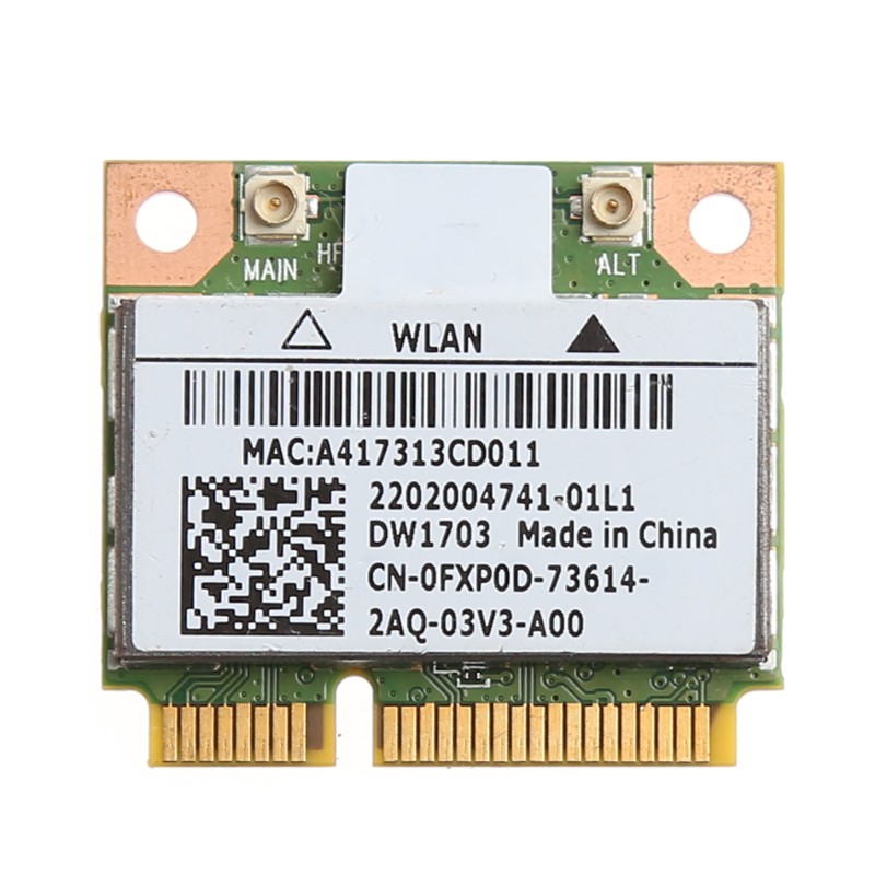 Thẻ mạch không dây mini PCI-Express cho atheros ar5b225 Dell dw1703