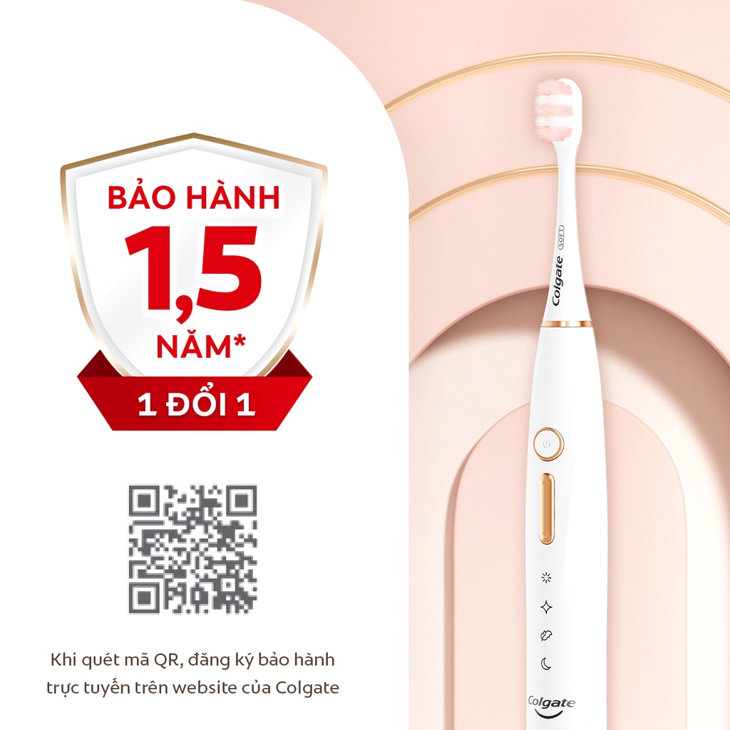 [HB Gift] Bàn chải điện Colgate trắng răng công nghệ sóng âm với 33 chế độ