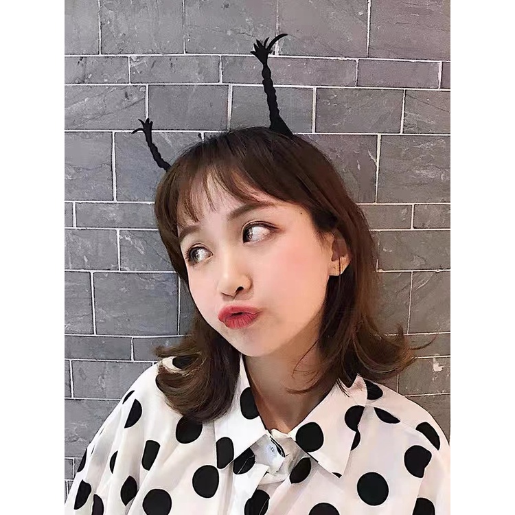 Cài tóc thiết kế biểu tượng hoạt hình vui nhộn làm đạo cụ chụp ảnh Halloween