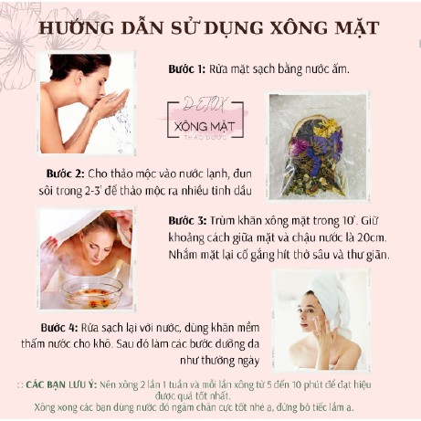 [SALE] SET 20 gói xông mặt thảo dược đẹp da + tặng kèm 3 gói detox hoa quả sấy khô giảm cân