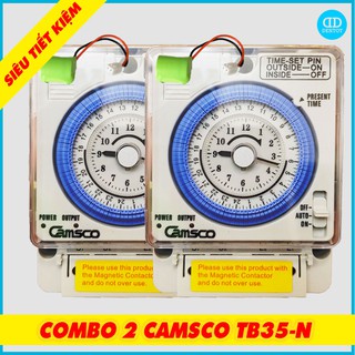 Combo 2 Bộ Timer Cơ Rơ Le Hẹn Giờ Camsco TB35-N - Hàng Chính Hãng