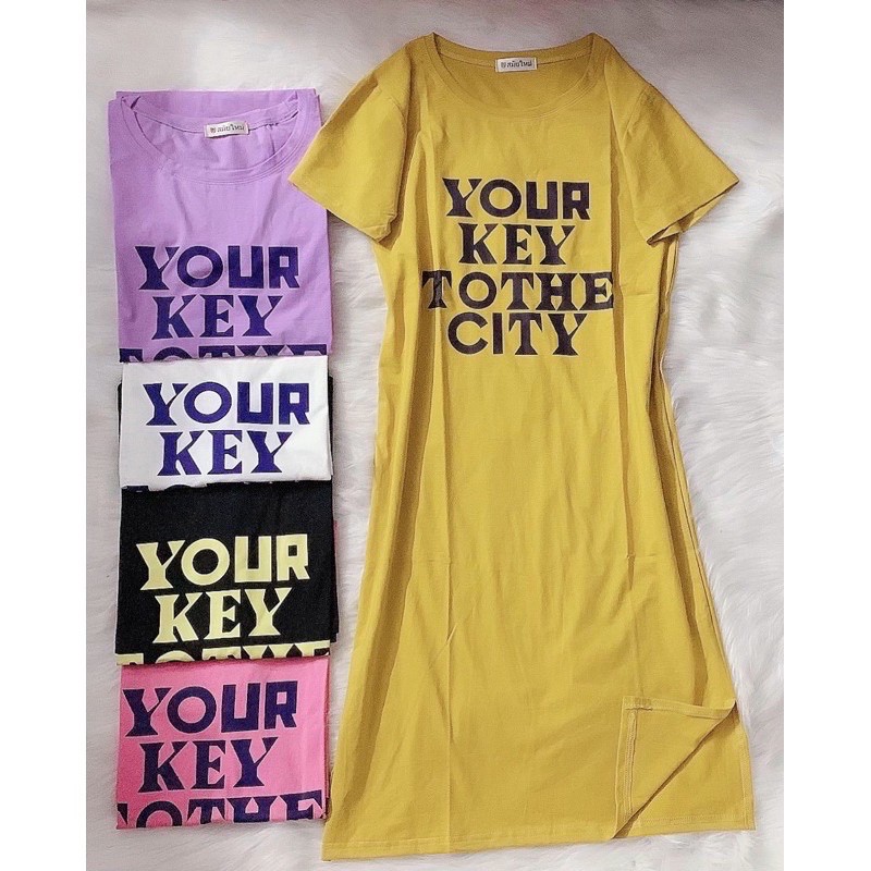 Đầm THUN THÁI xẻ tà (bao chất đẹp) | BigBuy360 - bigbuy360.vn