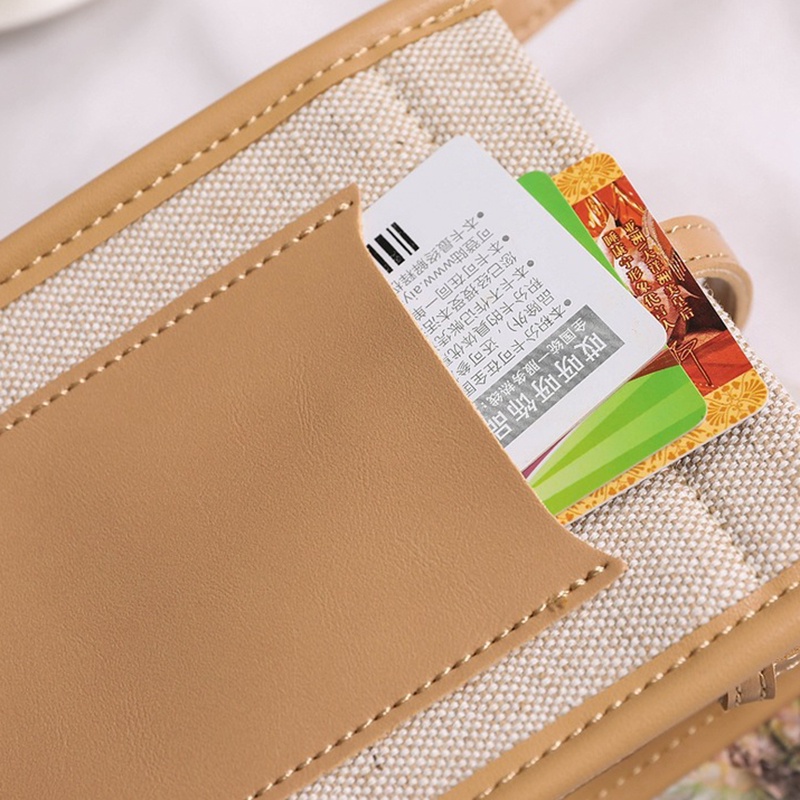 Túi Đeo Chéo Vải canvas Màu Sắc Tương Phản Phong Cách Hàn Quốc Cổ Điển Dành Cho Nữ