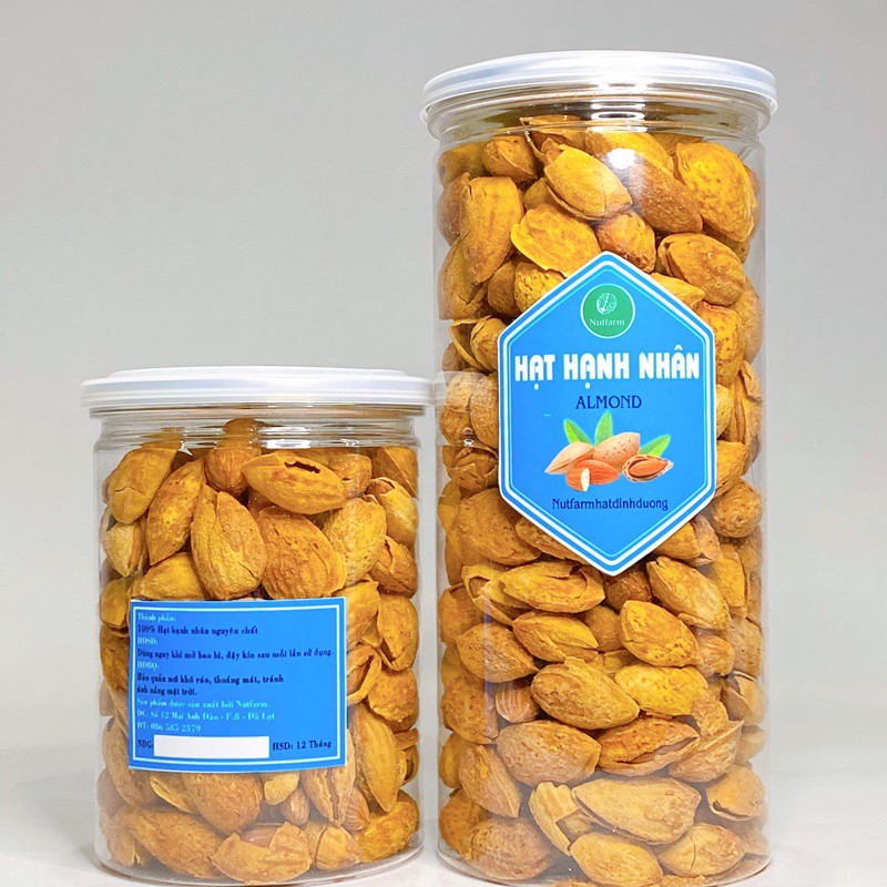 [FREESHIP] 500GR HẠT HẠNH NHÂN VỎ MỎNG RANG BƠ LOẠI 1 THƠM NGON HẢO HẠNG | NUTFARM ĐÀ LẠT | HẠNH NHÂN MỸ NHẬP KHẨU