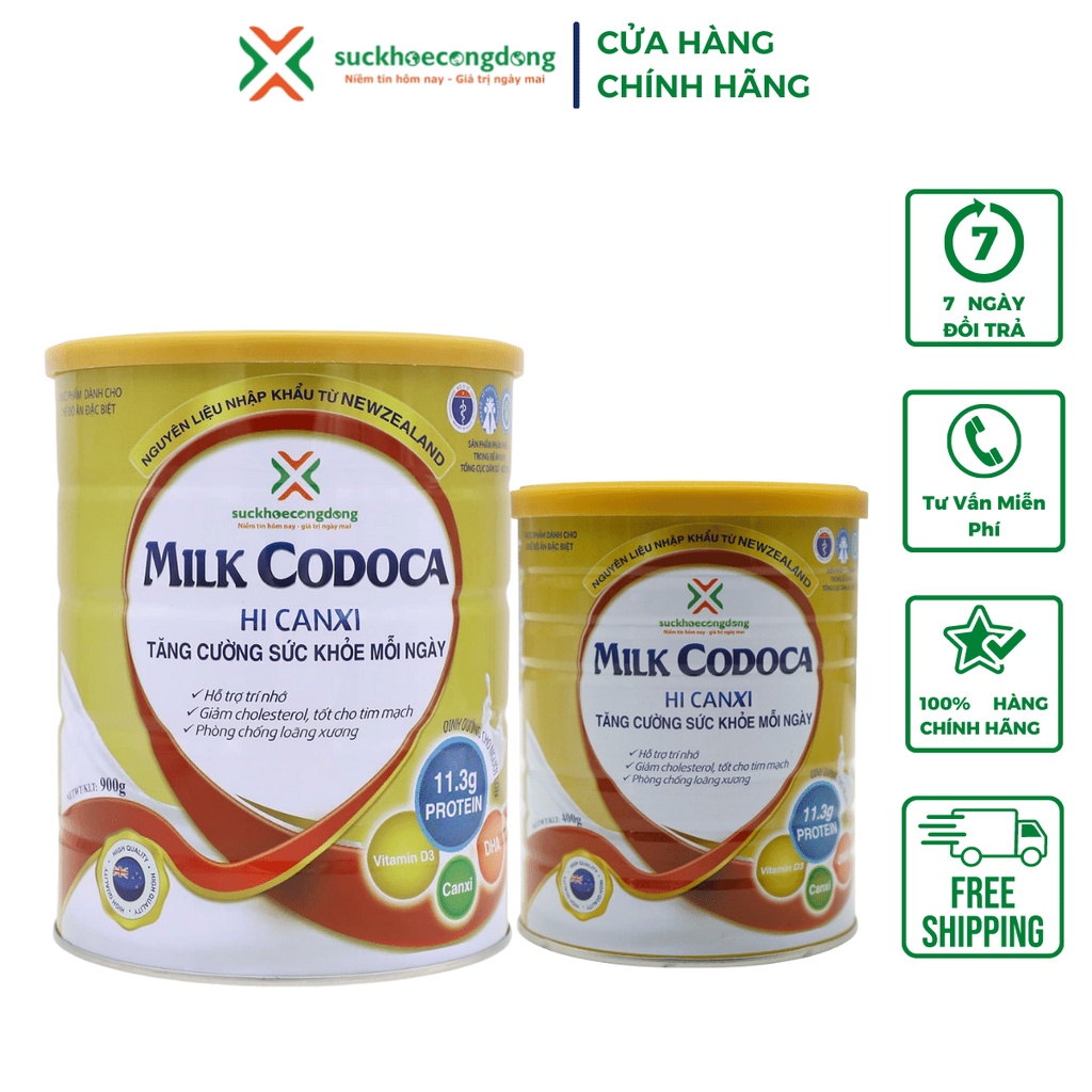 Codoca Hi Canxi Bổ sung Canxi hàm lượng cao, tăng cường sức khỏe