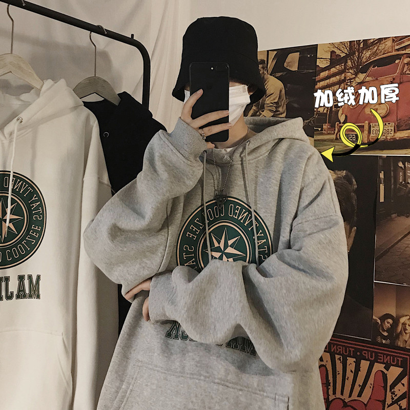 Áo hoodie dáng rộng thời trang phong cách cho các cặp đôi #6