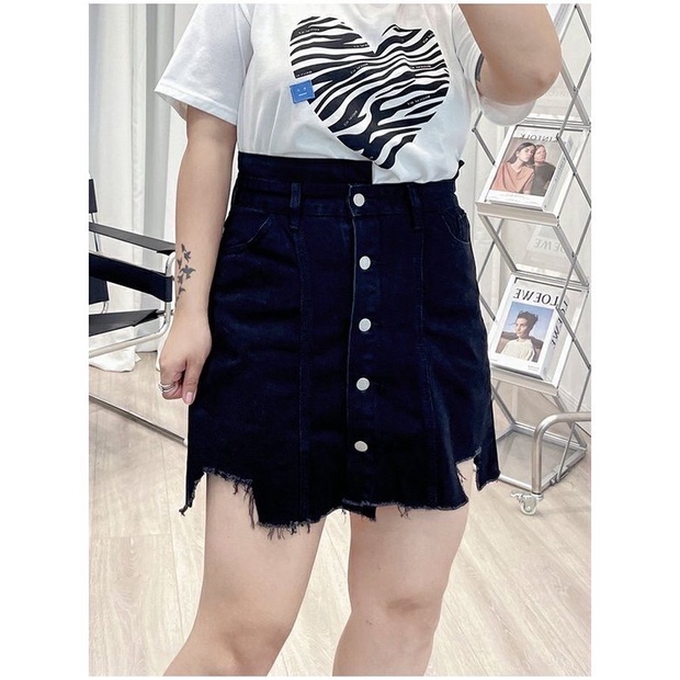 Chân váy jean BIGSIZE JVBS007 Dành cho nữ từ 40-95kg- Phù hợp đi chơi , công sở | BigBuy360 - bigbuy360.vn