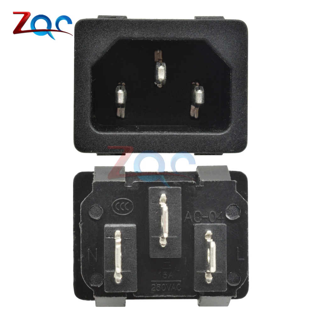Ổ Cắm Điện Công Nghiệp C14 Iec320 C14 3 Chấu 250vac 10a Ac