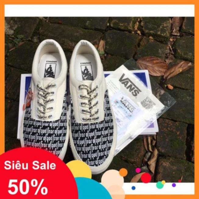 [SALE SỐC] GIÀY 𝐕𝐀𝐍𝐒 FOG FEAR OF GOD LÓT GÓT DA - GIÀY 𝐕𝐀𝐍𝐒 DÂY CHỮ- Giày thể thao nam nữ hàng cao cấp có sẵn | BigBuy360 - bigbuy360.vn
