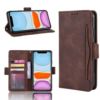 For iPhone 11 Case iPhone 11 Pro Max Wallet Skin Feel Leather Phone Cover For iPhone11 Pro Case +Separate Card Slot