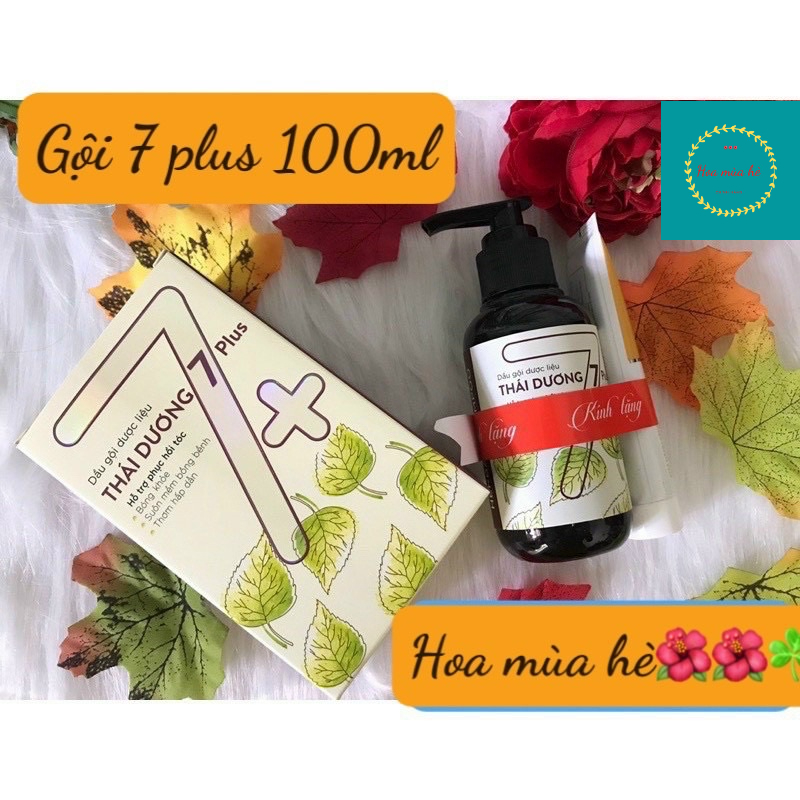 SALE MẠNH ( DẦU GỘI DƯỢC LIỆU THÁI DƯƠNG 7 plus 100ml CHAI NHỎ GỌN có tặng kèm kem đánh răng