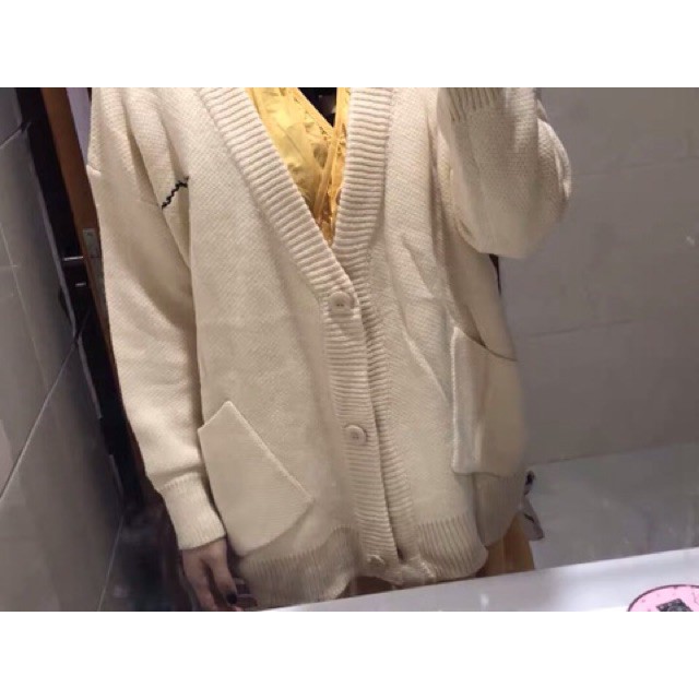 [ ORDER ] Áo Cardigan Thêu Chữ Ulzzang BIGSIZE 3XL ( Có ảnh thật )