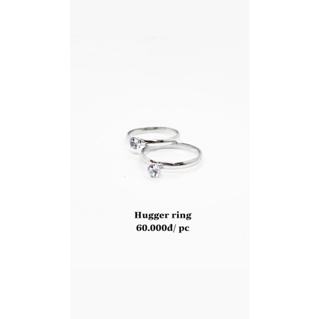 Nhẫn inox đính xoàn không đen gỉ