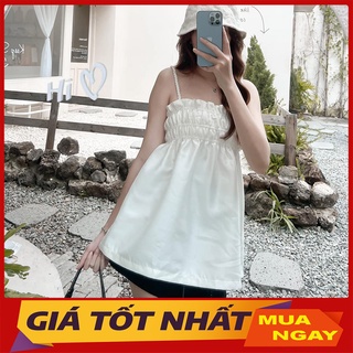Váy 2 Dây Chun Ngực Dáng Ngắn Hàng Quảng Châu V2097