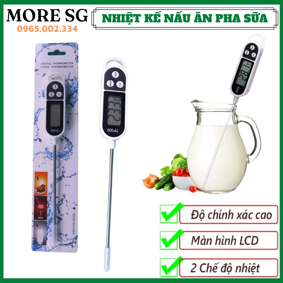 Nhiệt kế điện tử, Nhiệt kế nấu ăn pha sữa KT300 - Kết quả nhanh, chính xác. Đo được nhiều môi trường