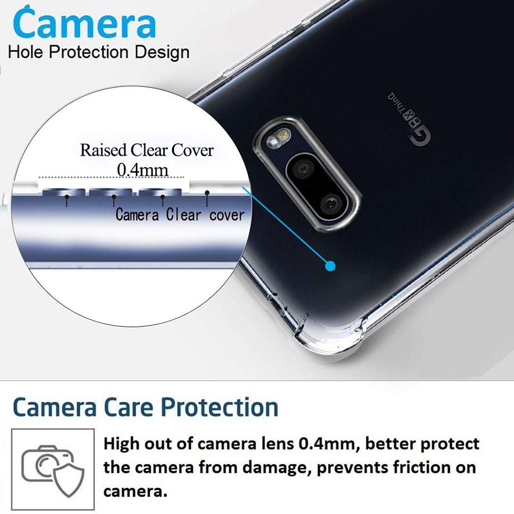 Ốp điện thoại mềm trong suốt có đệm khí bảo vệ cho Lg G8X Thinq V50S Thinq