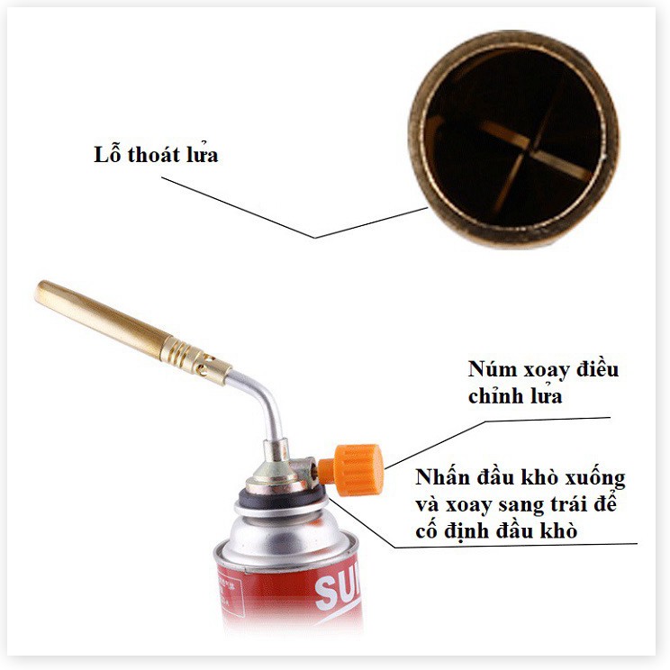Đầu khò cho bình gas mini