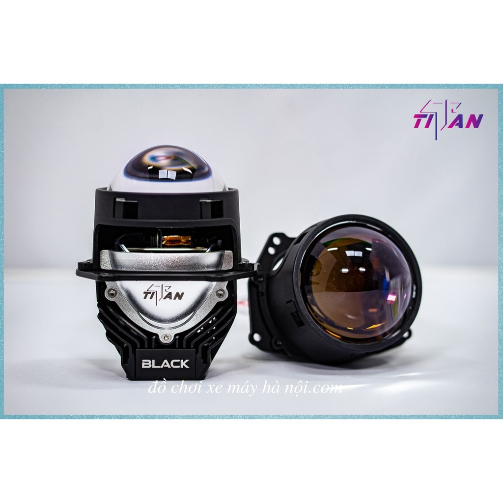 Đèn Bi Cầu Titan Black GTR - Công Suất 50W Bảo Hành 24 Tháng cho Ô tô và xe máy